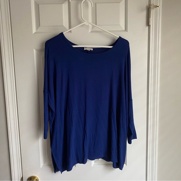 Charming Charlie Tops - Charming Charlie Southwest Style Dark Blue Shirt M NWT